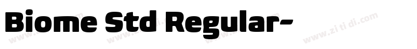 Biome Std Regular字体转换
